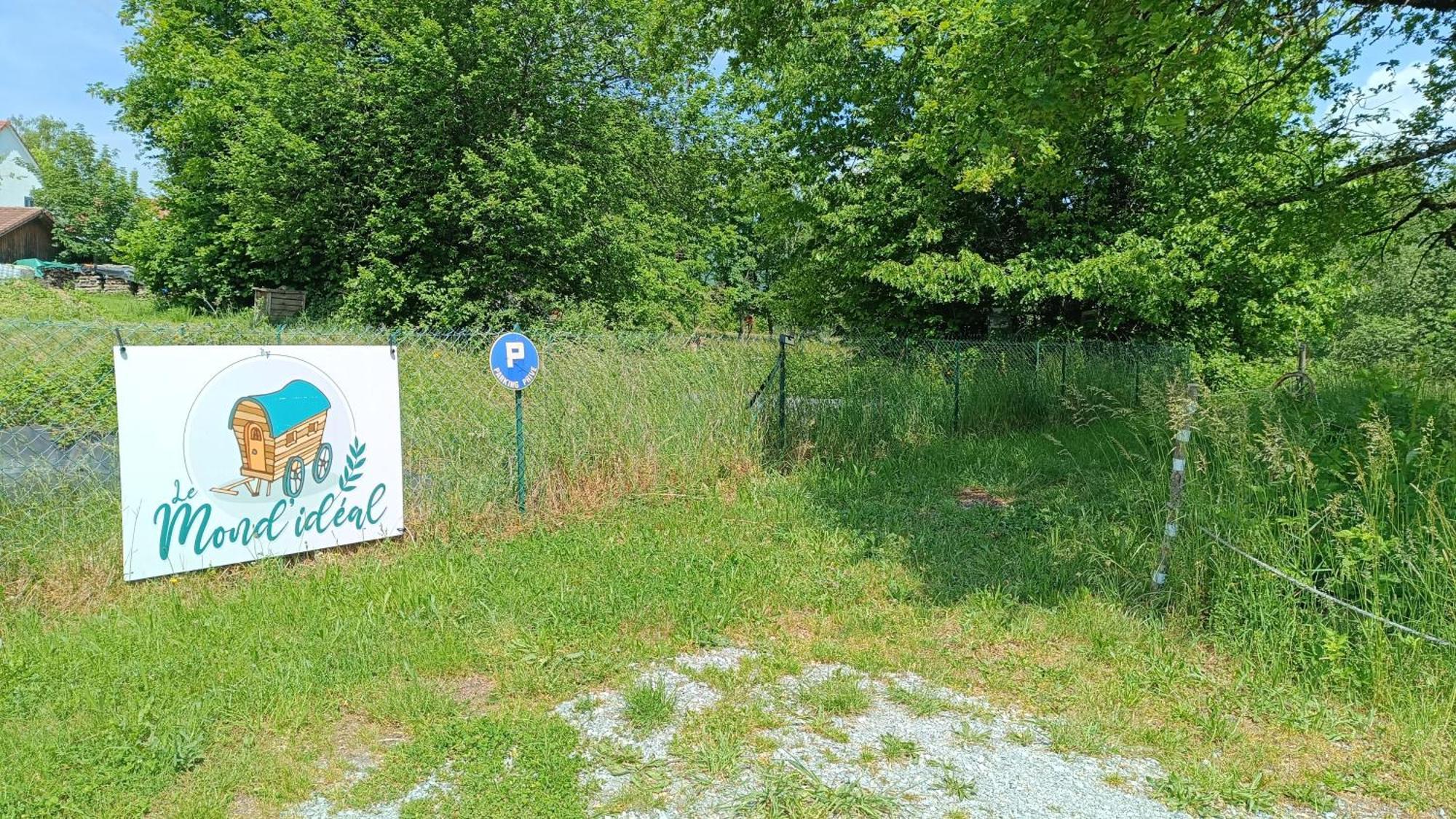 La Roulotte Tiny House Du Mond'Ideal Leval  Kültér fotó