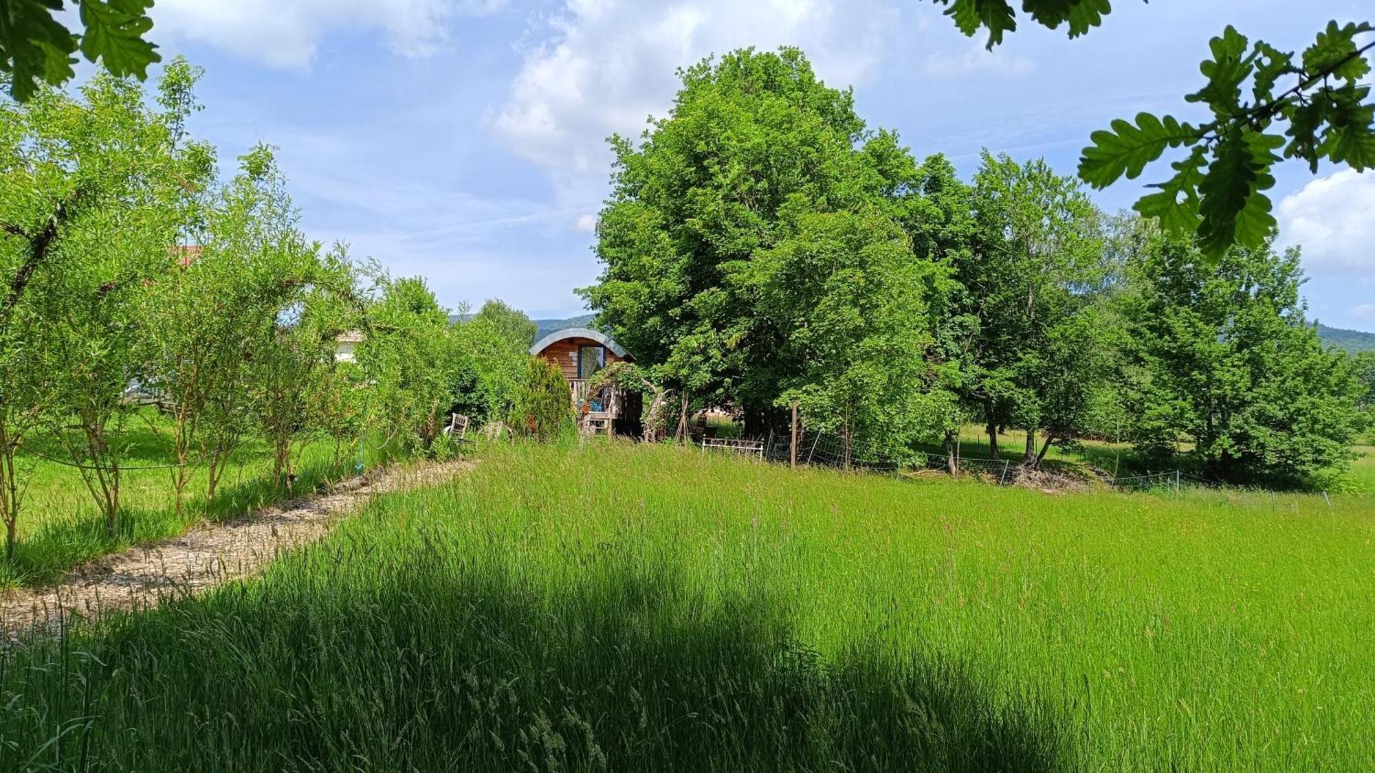 La Roulotte Tiny House Du Mond'Ideal Leval  Kültér fotó